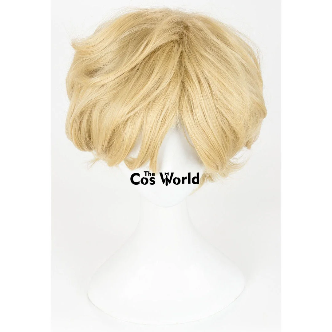 Sailor Uranus Tenoh Haruka 25 cm kurze Halloween-Anime-Cosplay-Perücken aus hitzebeständigem Kunsthaar + Perückenkappe
