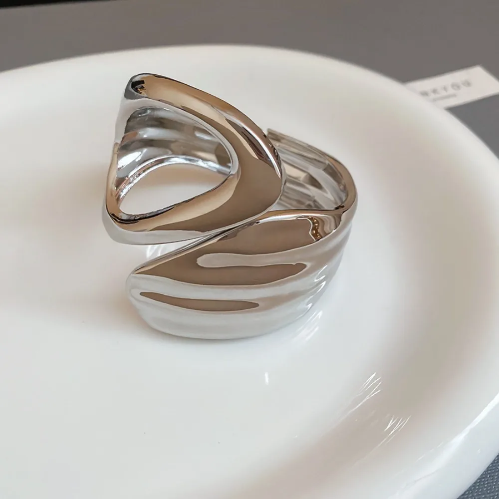 Металлический широкий нерегулярный открытый браслет в европейском и американском стиле, полые браслеты-манжеты из сплава с крестом, ювелирные аксессуары из сплава