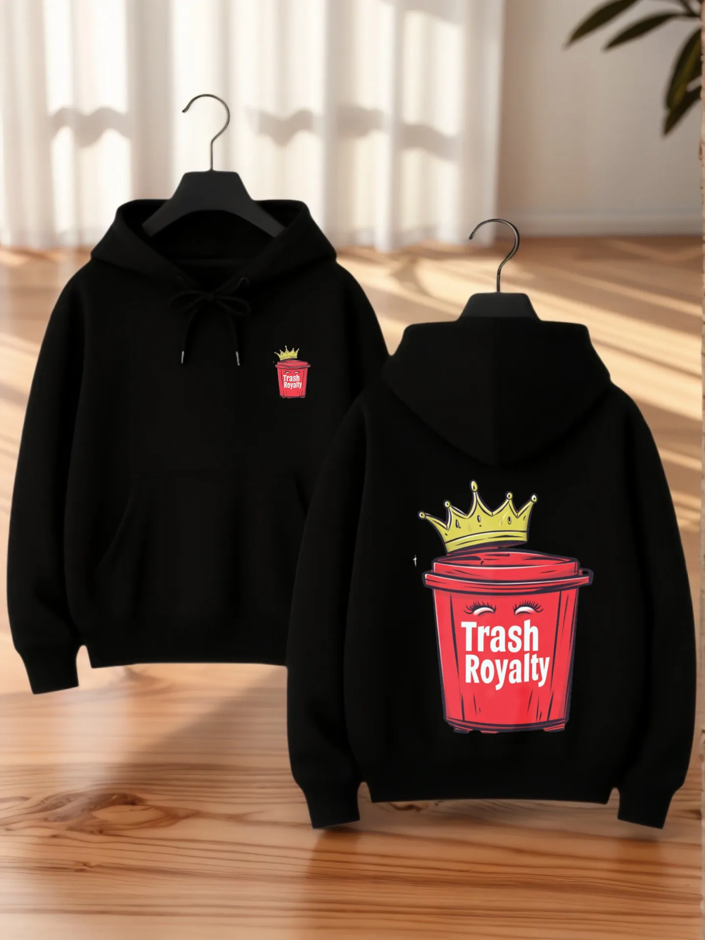 

Graphic Hoodie Women, Aesthetic Design, Snow - Scene Print, Cotton Blend, Casual Everyday Wear, For Teens