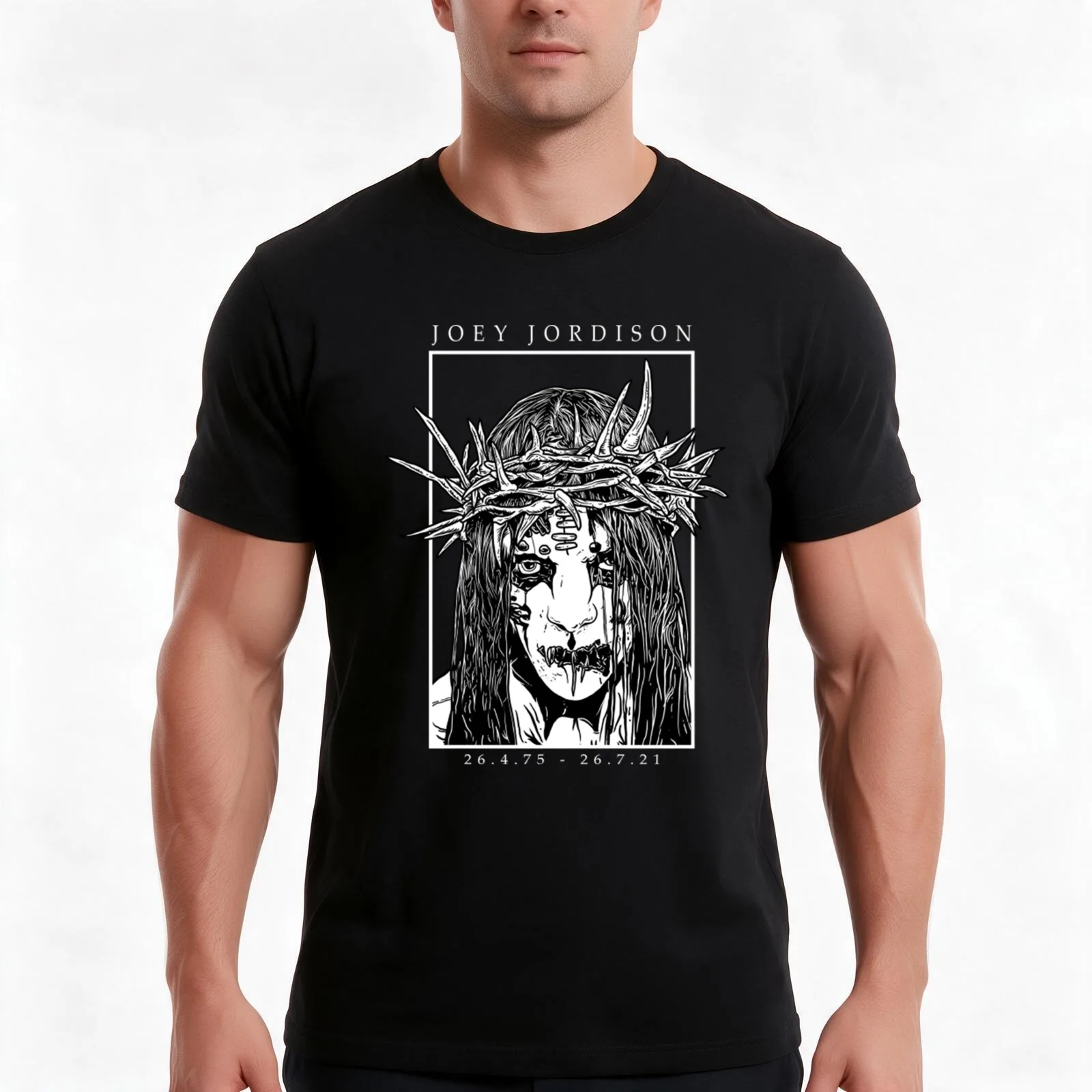 JOEY JORDISON Tribute Art T-Shirt, Summer Casual Cotton Tee, Oversized Streetwear Tops, Vintage Graphic Print, Unisex Men Women