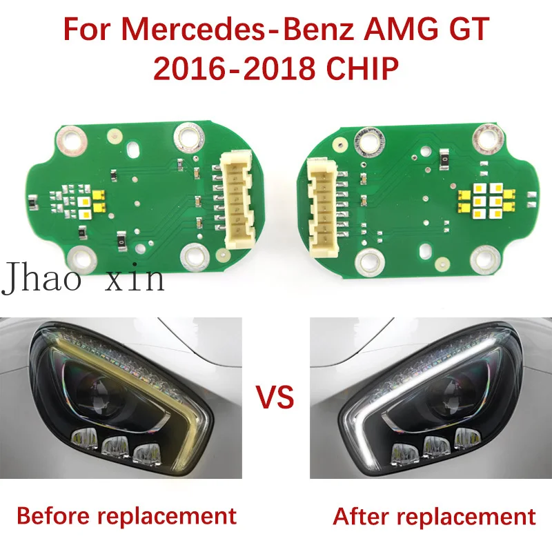 puce-de-circuit-imprime-de-ballast-de-phares-de-voiture-a-lumiere-blanche-drl-carte-de-source-lumineuse-compatible-avec-mercedes-benz-amg-gt-2016-2018