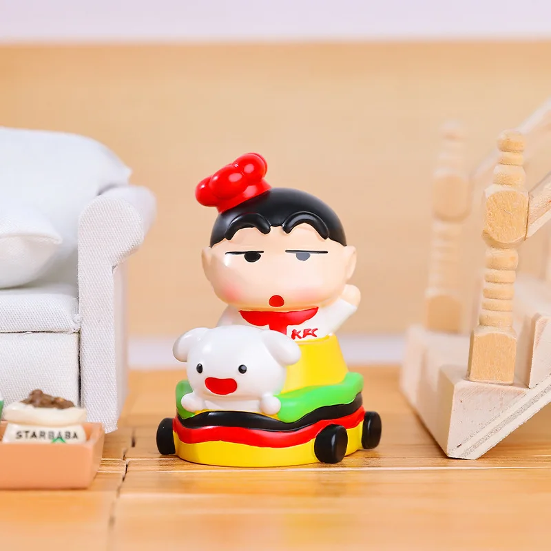 Crayon de dibujos animados Shin Chan, bolsa bonita y llamativa, caja ciega diaria de Shin Chan, decoración periférica de animación, regalo sorpresa