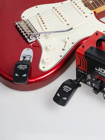 JOYO JW-03 무선 기타 시스템, 일렉트릭 기타 베이스 앰프용 충전식 무선 송신기 리시버, 2.4G, 4 채널