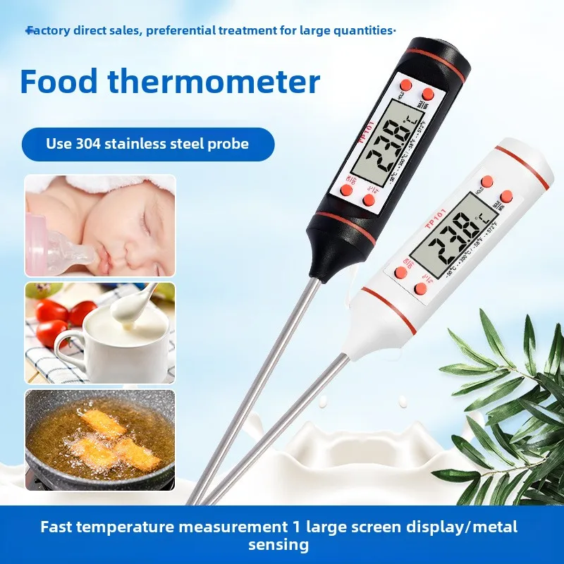 

Kitchen Food Baking Digital Thermometer Candle Making Electronic Probe Type Digital Display Liquid Grill Burning Wax Thermometer