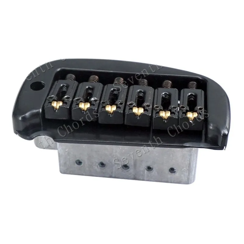 Für E-Gitarren-Zubehörteile Chorme Black Gold Wählen Sie ein Set 6-saitiges Tremolo-Brückensystem – Detail 14
