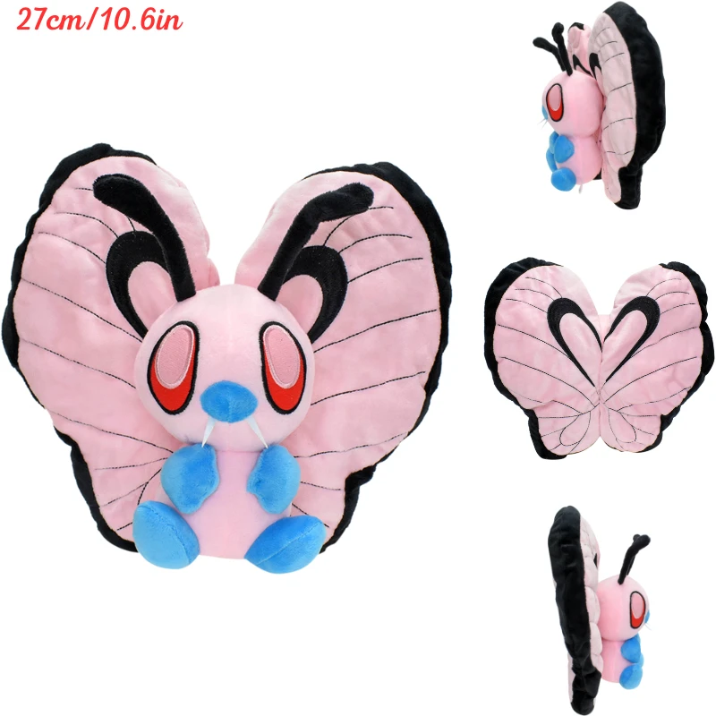 Pokemon Shiny Caterpie Butterfree Beedrill Plüschtiere Kawaii Butterfree Ball Scizor Stofftiere Weiche Plüschpuppen Geschenke für Kinder