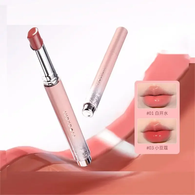 JUDYDOLL Water Shining Lipstick Lip Glass Tubes Pretty Makeup Jelly Lip Natural Moisturizing Solid Lip Glaze Lipgloss Cosmetics