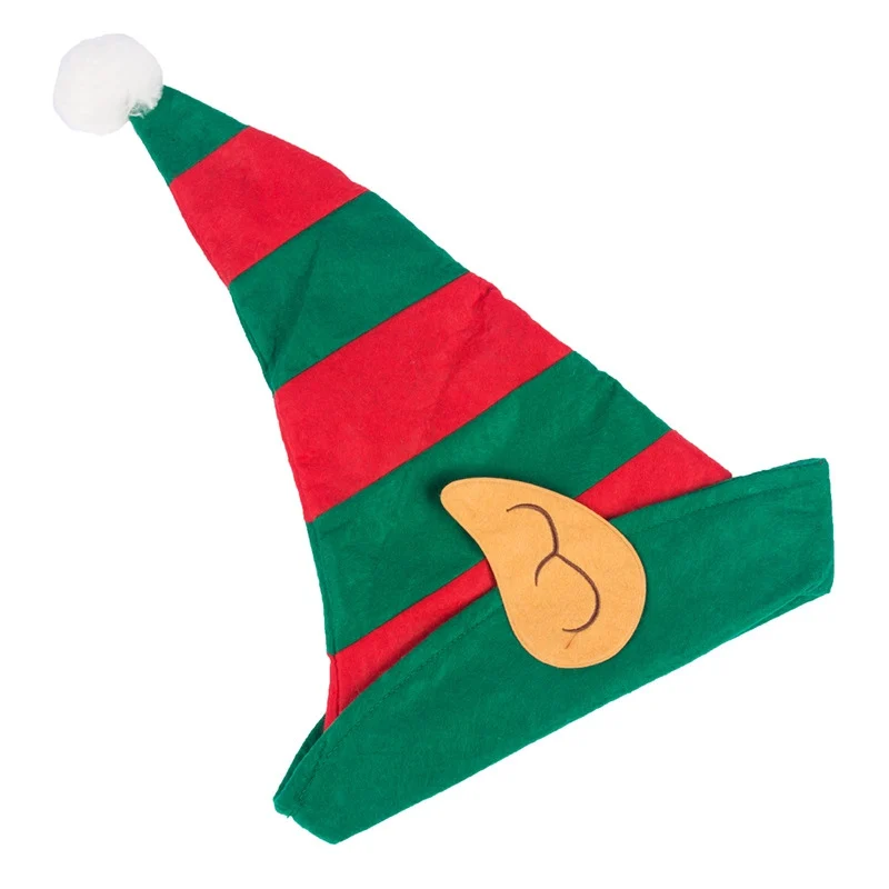 Elf Santa Hat Children'S Stage Dress Up Costume Accessories Role Play Holiday DIY Dress Up Christmas Adult Decorations