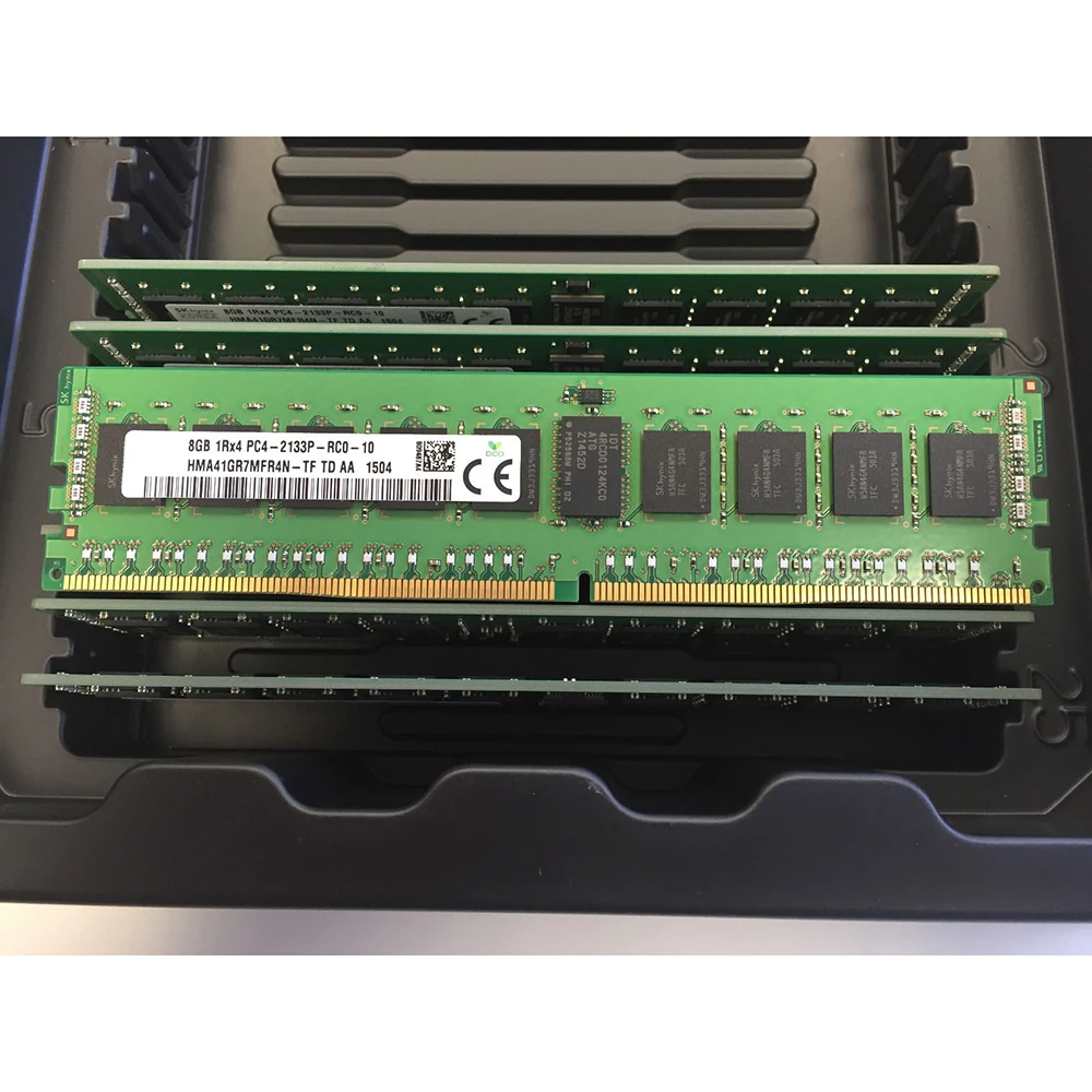 1 個の RAM 8G 1RX4 PC4-2133P ECC REG サーバーメモリ 8GB DDR4 2133 HMA41GR7MFR4N-TF