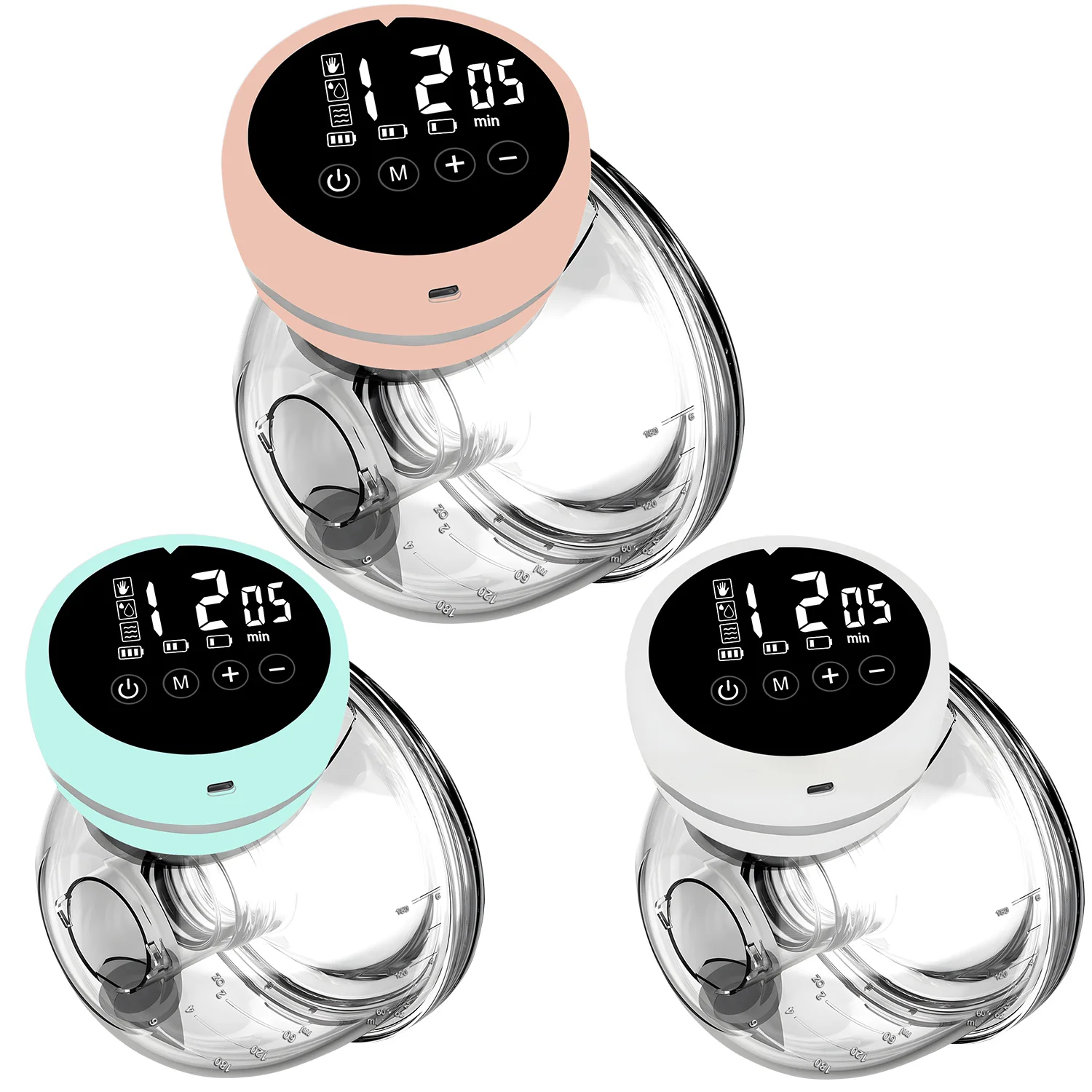 

1 шт., носимый электрический молокоотсос, бесшумный сбор молока, невидимый автоматический интеллектуальный молокоотсос без помощи рук, портативный для путешествий