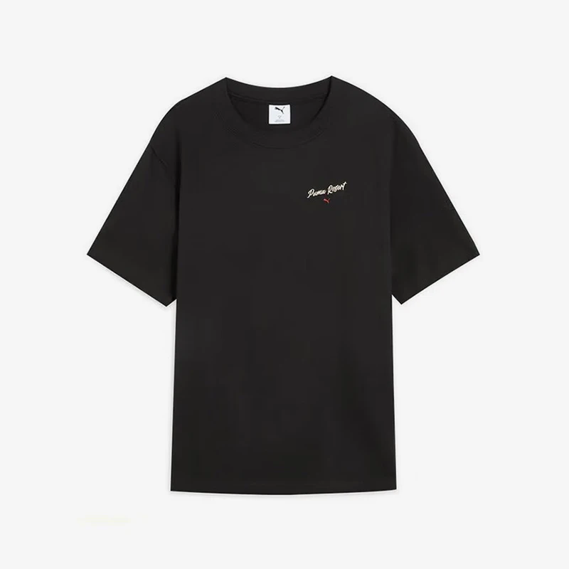 

Мужская трикотажная дышащая футболка Puma из натуральной кожи PREMIUM ESS с коротким рукавом 632533-01