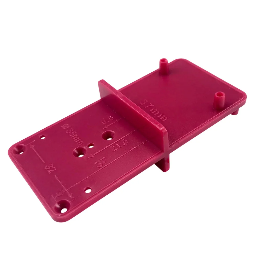 

Easy Use Hinge Drill Guide Accessory Hinge Positioning Template 85*40MM Hinge Hole Locator User-Friendly Design