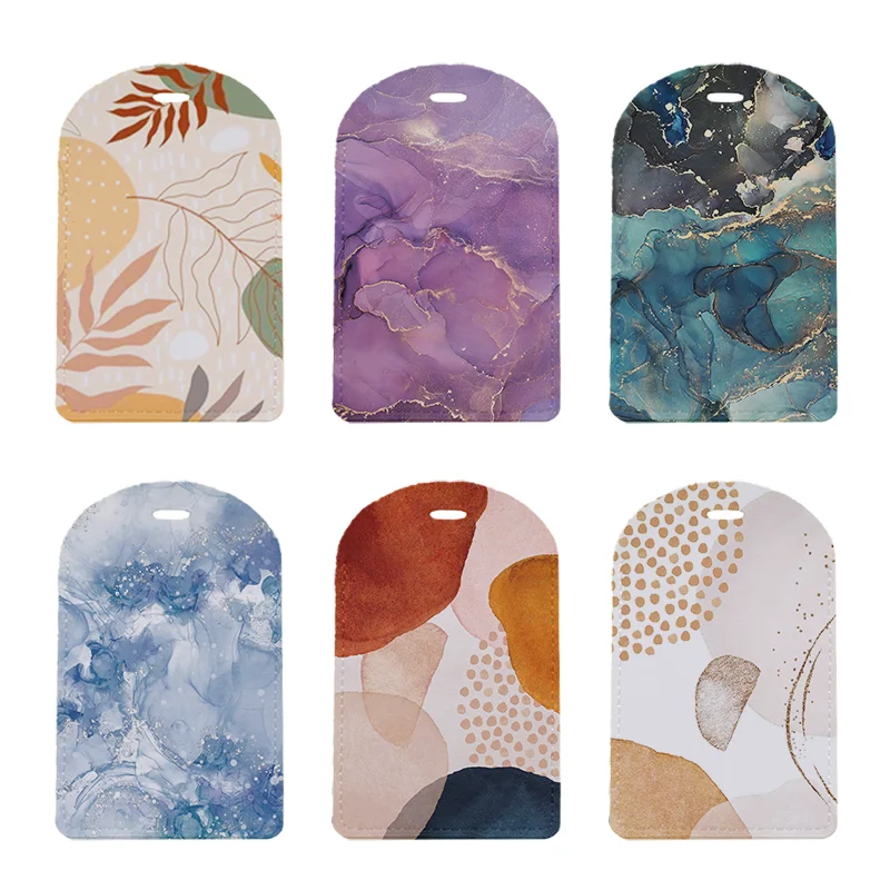

Modern Abstract Art Luggage Tags Personalized Suitcase Tag Airplane Travel Useful Accessories Privacy Cover Luggage Label