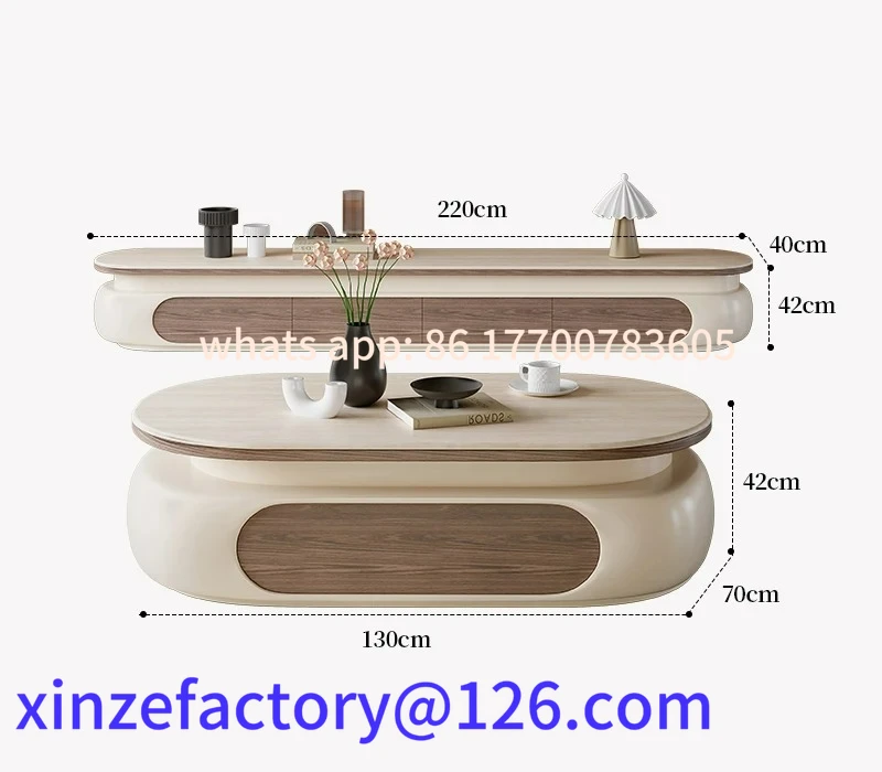 

Customizable LXC coffee table living room household small apartment creative high-end living room coffee table