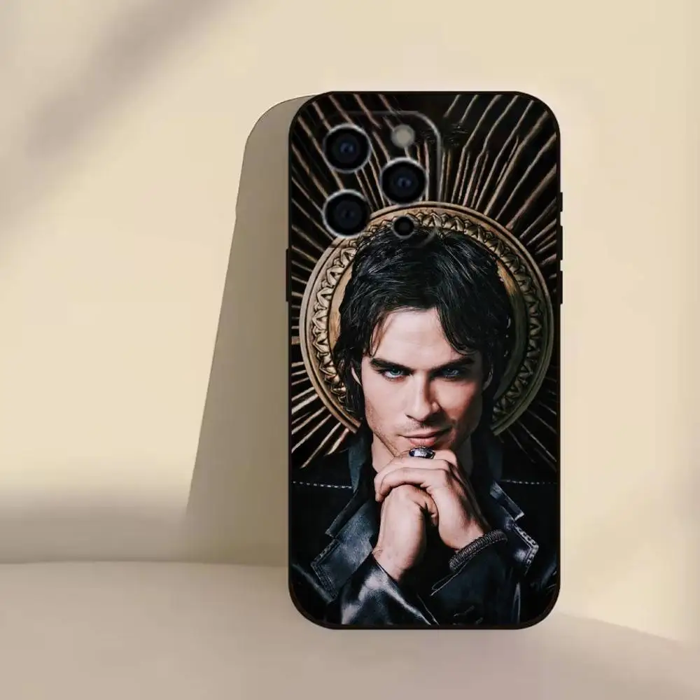 De V-Vampire D-Diaries telefoonhoesje voor iPhone 17,16,15,14,13,12,11 Plus,Pro,Max,XS siliconen zachte hoes