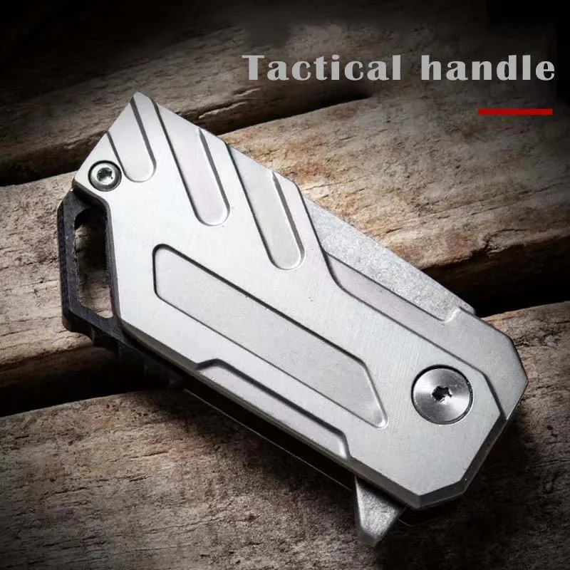 Nieuwe Rvs D2 Vouwen Draagbare Tactische Multipurposegift Mes Camping Mini Militaire