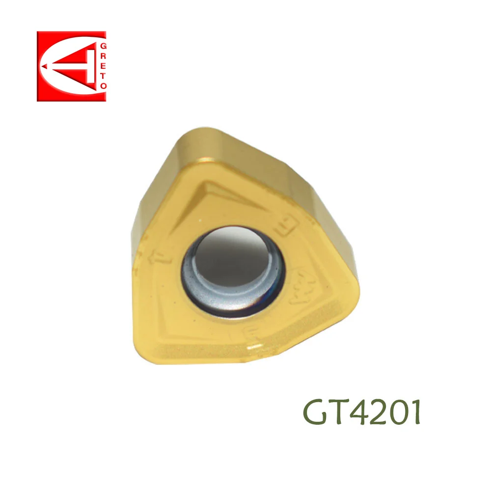 Imagem -06 - Greto-ferramentas de Corte e Fresagem de Carboneto de Tungstênio Inserções para Ferro Fundido de Aço Inoxidável Wnmx09t316znn-mm Gt4201 Gt4202 Gt4205