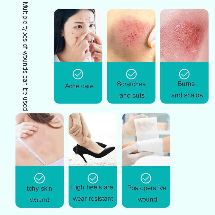 Hydrogel Dressings Artificial Skin for Removing Blackheads Invisible Transparent Acne Patches for Repairing Anti-inflammatory