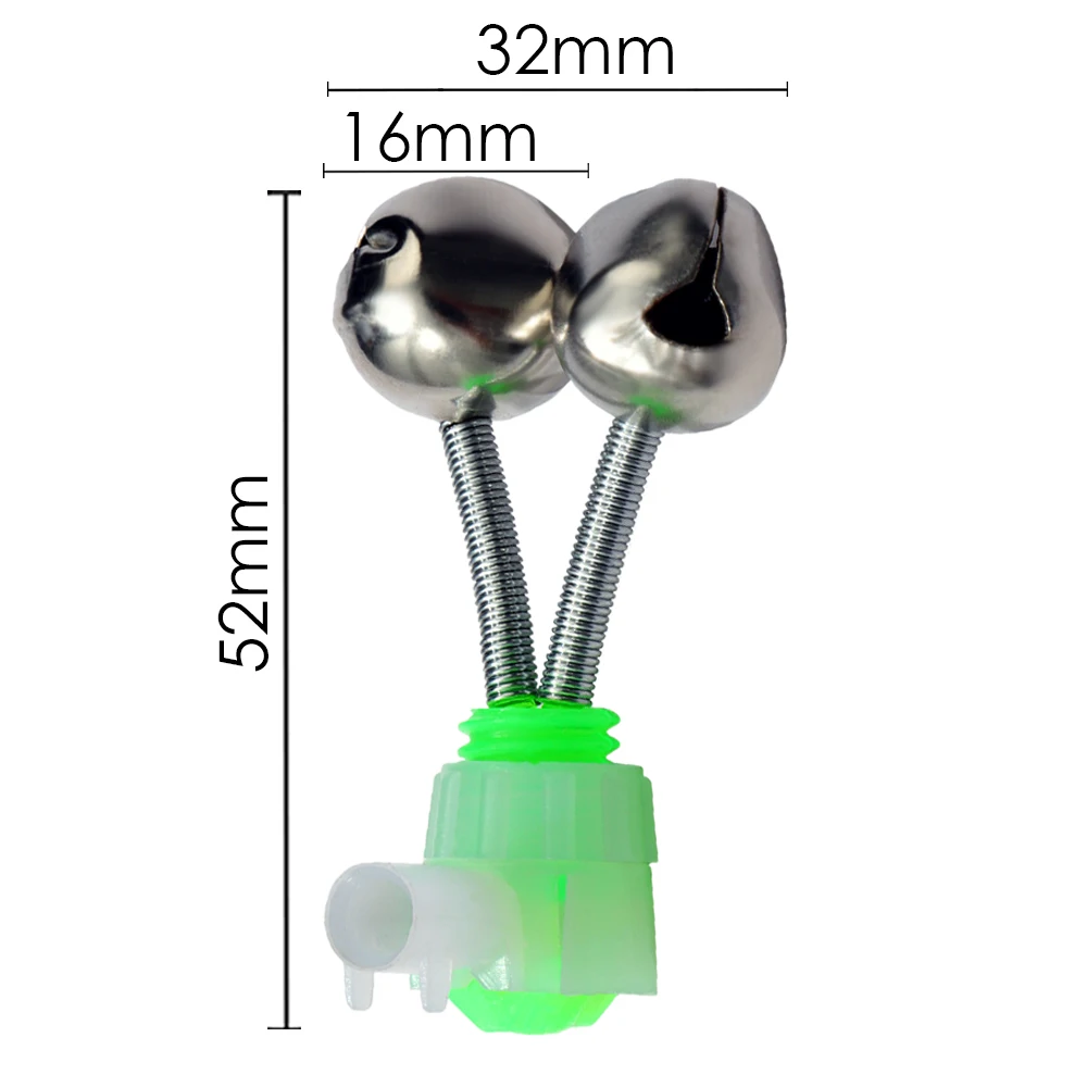 5-20Pcs Angeln Biss Alarme Stange Glocken Spitze Clip Snap Ausrüstung Doppel Ring Frühling Pesca Zubehör Kit Set fisch Bites Indikatoren – Detail 3