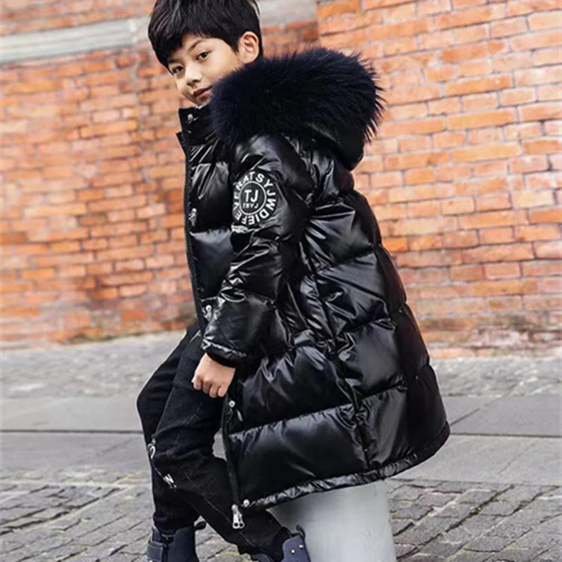 Boys Down Jacket Coat Overcoat Cotton 2023 Lovey Warm Thicken Winter Plus Size Children's Clothing