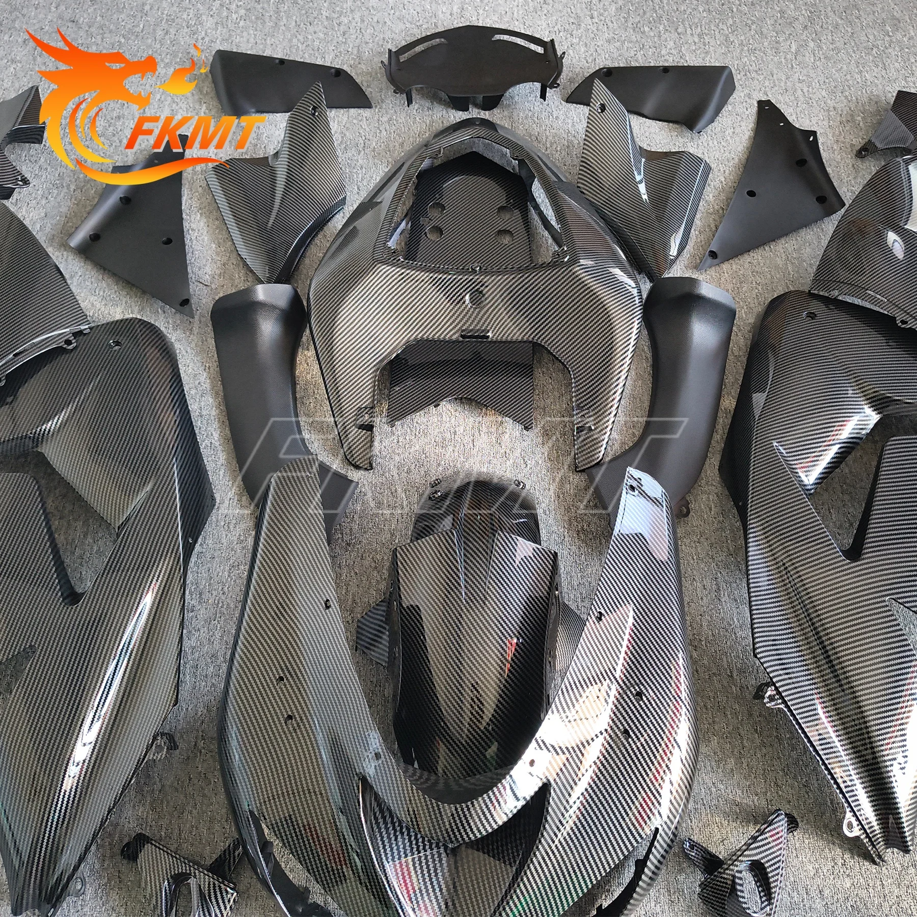 

ABS Motorcycle Fairings Kit for Kawasaki Ninja ZX-10R ZX10R 2006 2007 ZX 10R 06 07 ABS Plastic Green Black Bodywork Set