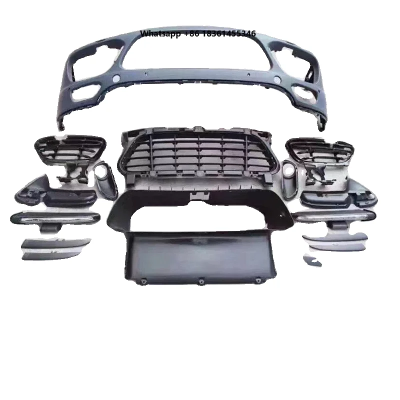 

For 958.1 2011-2014 modified gts turbo Front bumper Assembly grille surround Car Body kit