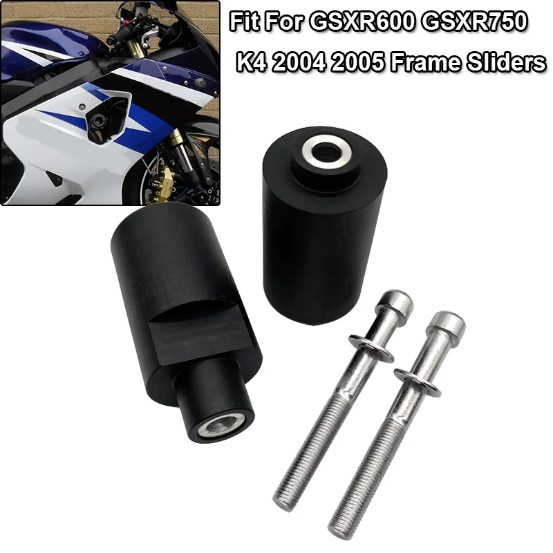 GSX-R GSXR 600 750 Motorcycle Accessories Frame Sliders Engine Crash Falling Protector Fit For Suzuki GSXR600 GSXR750 K4 2004 05