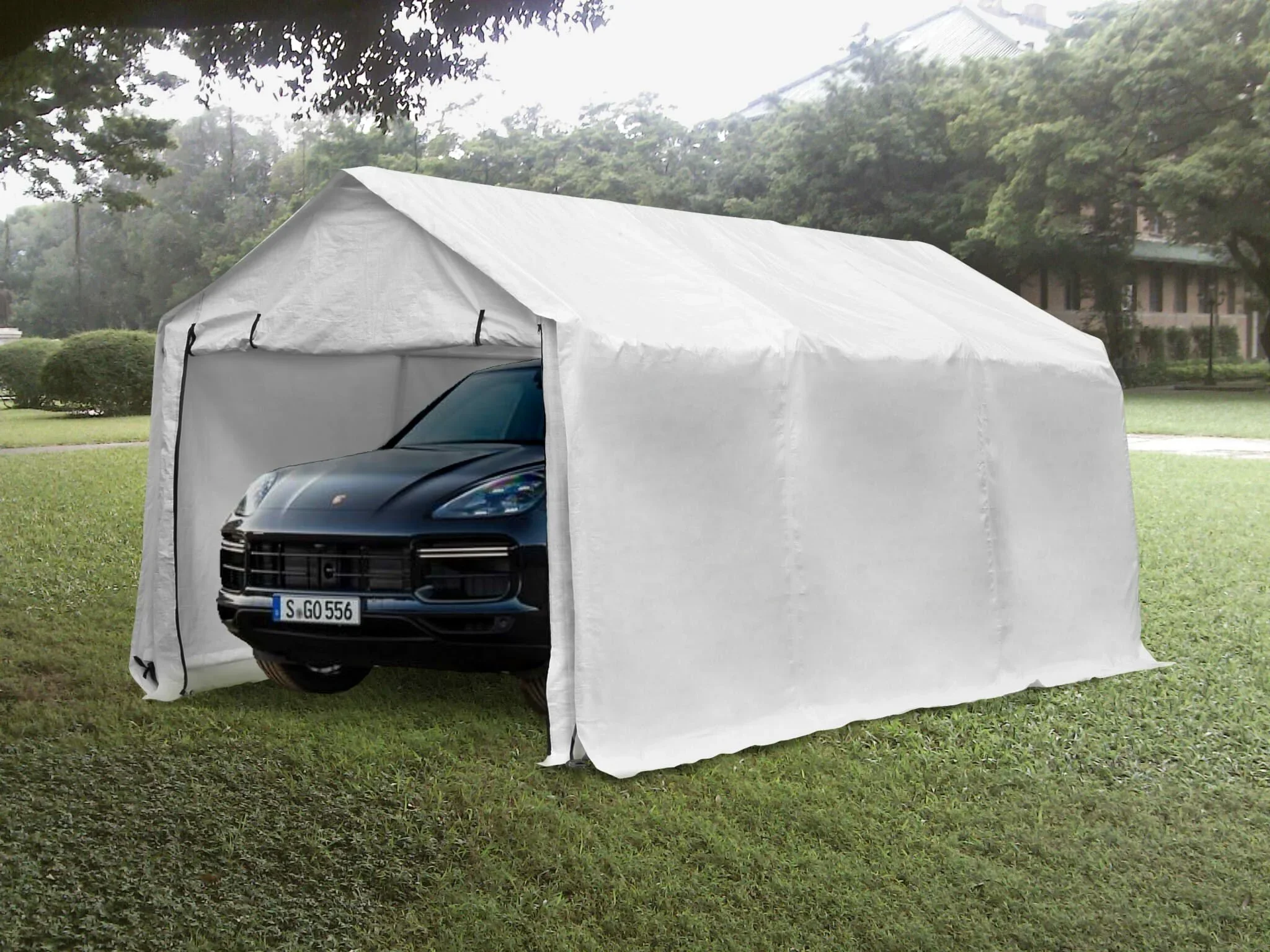 Carport Tent For Car Parking For Sale/Waterproof Warehouse Shelter Garage/Carport Movable Parking Warehouse Tent