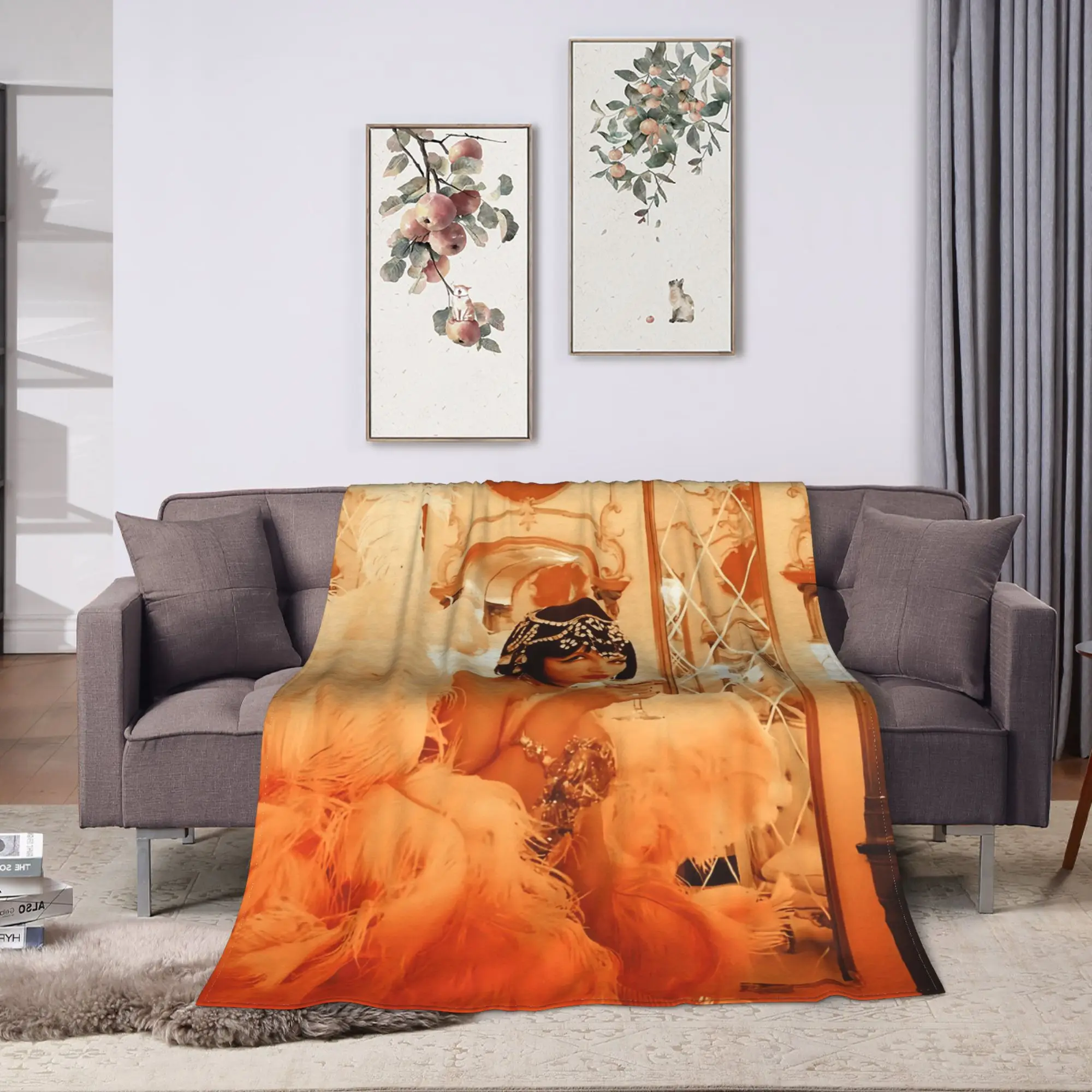 Warm Blanket Travel Office The Life of A Showgirl (3) Throw Blanket  Flannel Bedspread For Outdoor Funny Sofa Bed Cover
