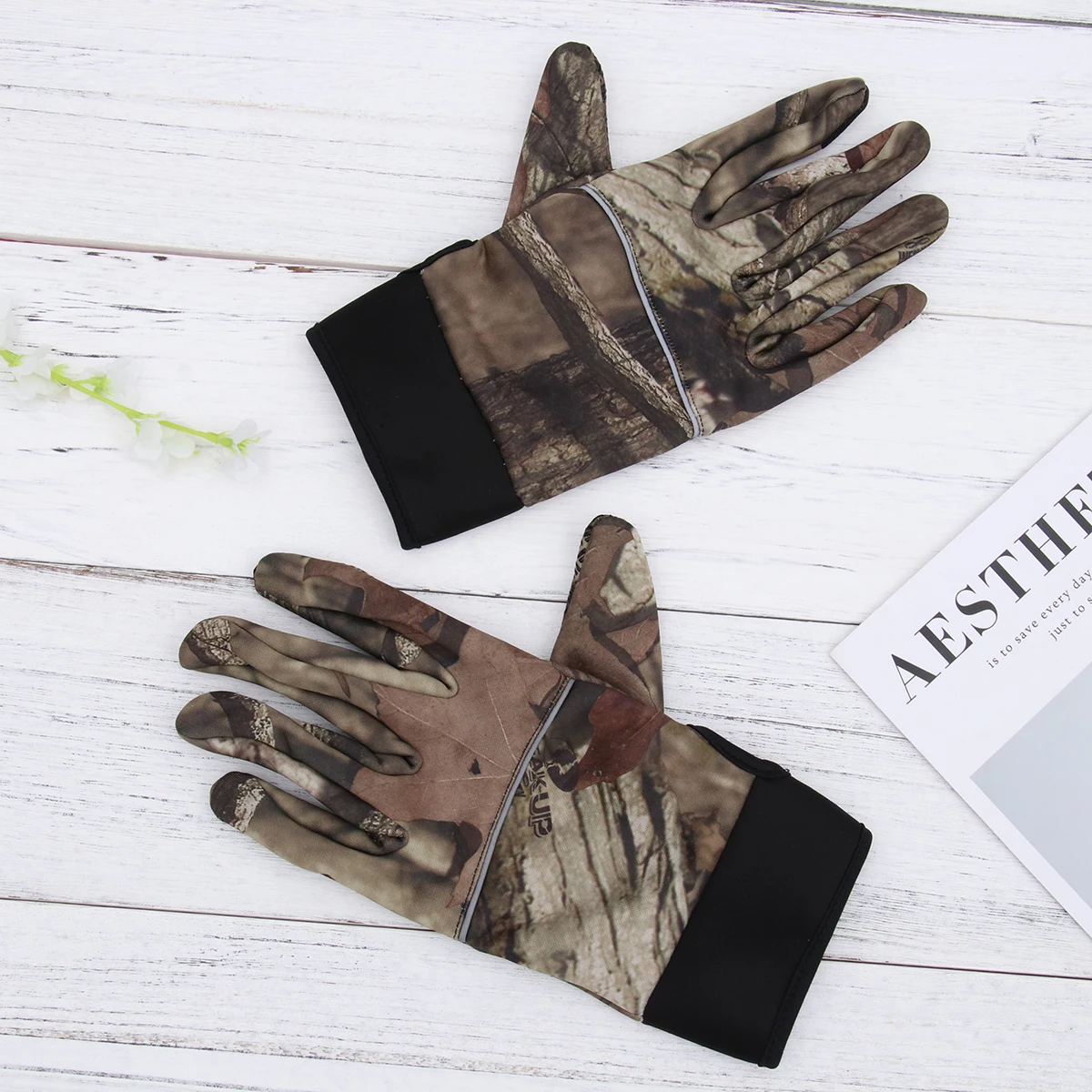 

Warm Fleece Cycling Thermal Winter Windproof Nylon Finger Caps Gloves Men Women Outdoor Sports Long Gloves Hands Warm Dry