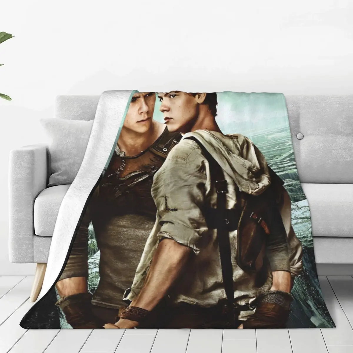 Warm Blanket Airplane Travel The Maze Runner Bedding Throws American Film Flannel Bedspread For Sofa Bed Graphic Sofa Bed Cover