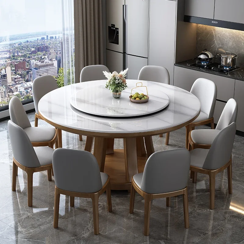 

Marble Round Dining Table Nordic Luxury Style Minimalist Modern Dining Table Legs Space Savers Mesa Comedor Home Furniture