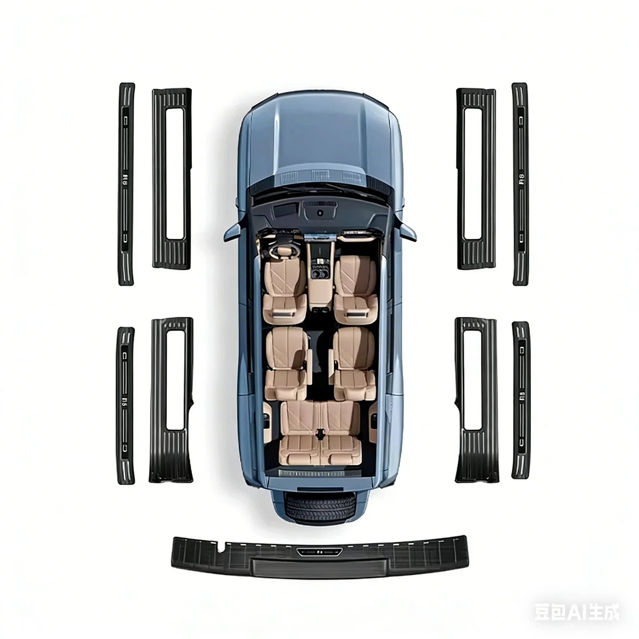 

Новая Декоративная Накладка на Задний Багажник/Порог для BYD Leopard 8: Защита и Стиль
