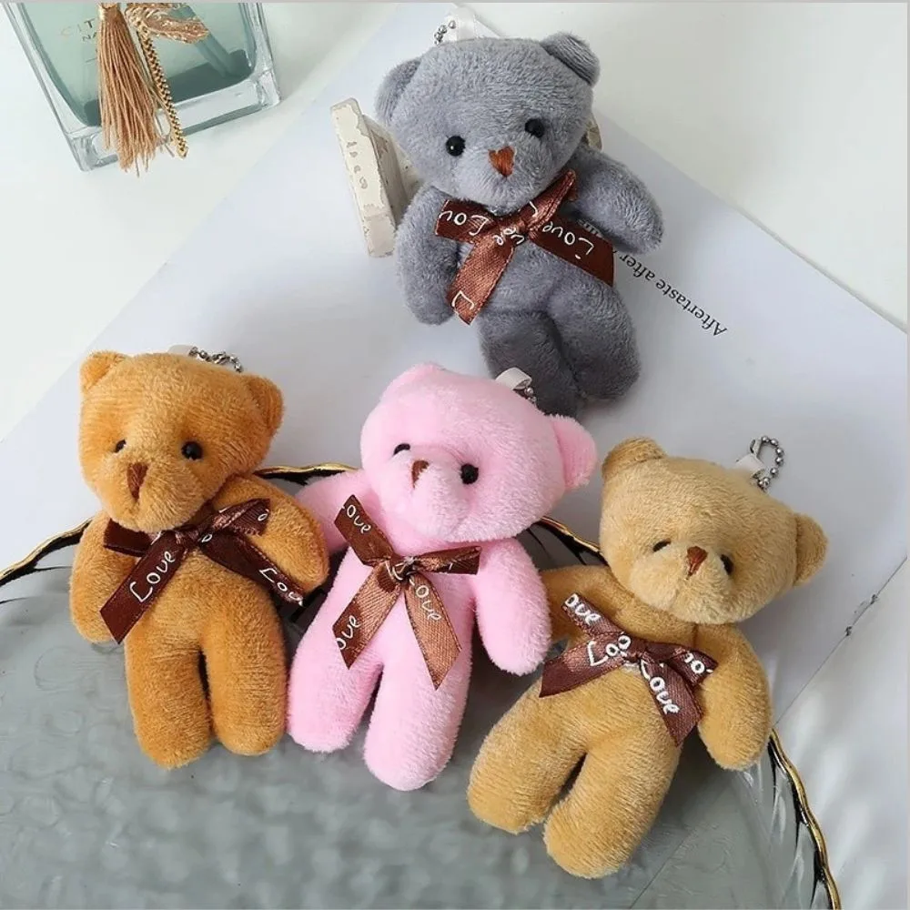 Kit com 12 Ursos Xadrez Chaveiros Brinquedo Presente de Natal Lembrancinha para Festa Infantil