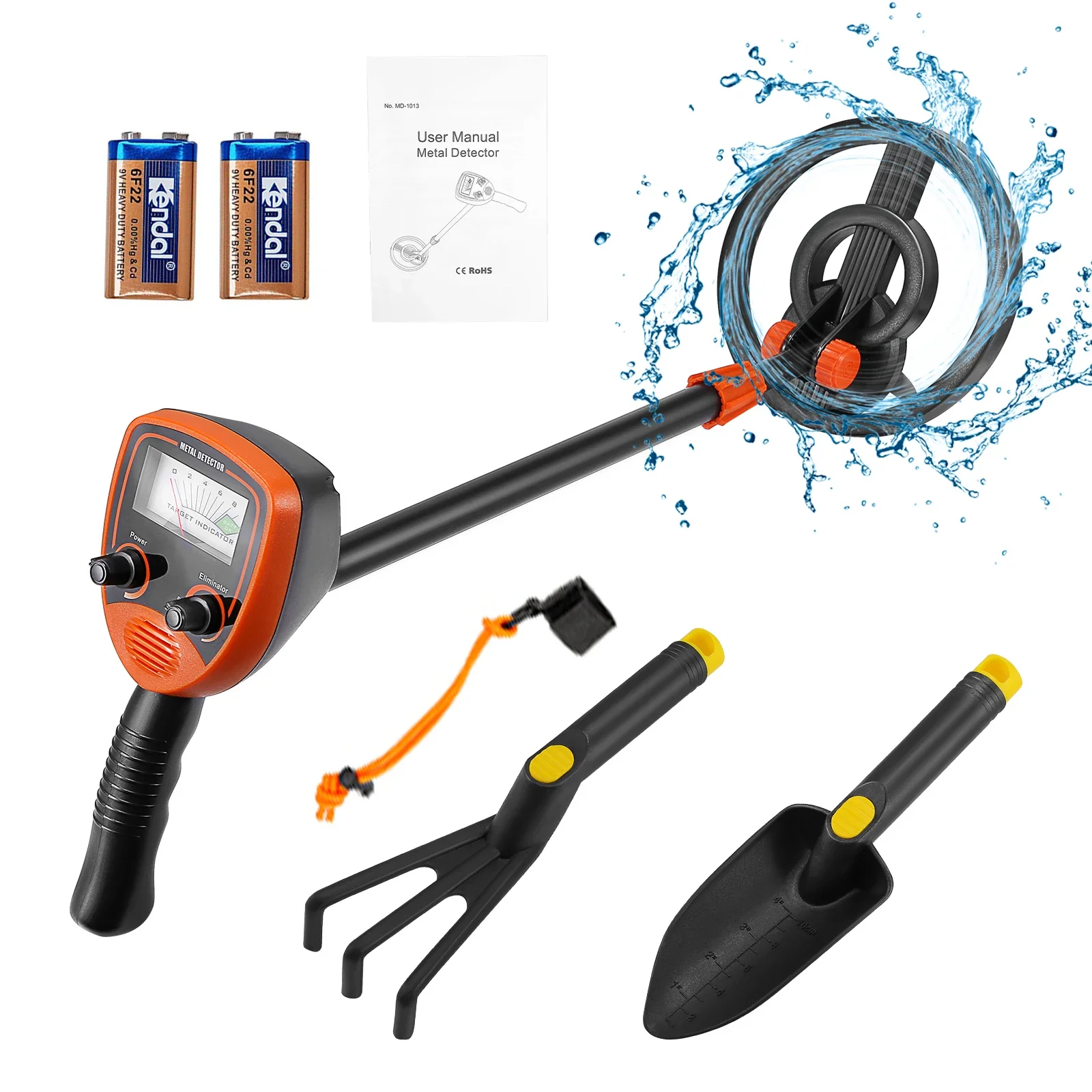 

Professional Adult Metal Detector High-precision Waterproof Detector With LCD Display Screen, Pinpoint&All Metal 4 Modes