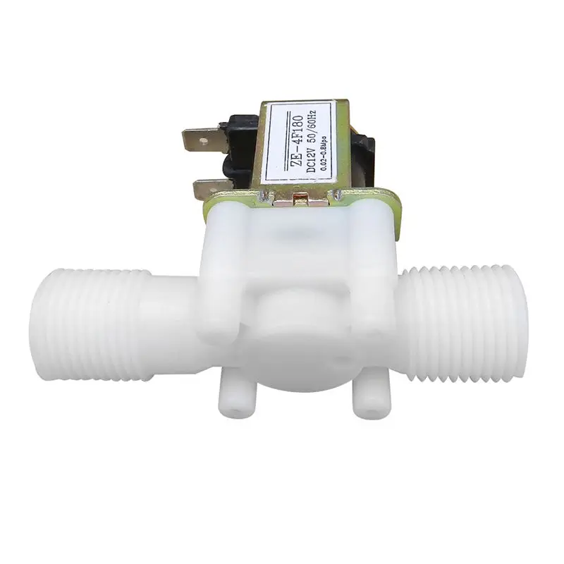 12V 1/2inch N/C Plastic Electric Solenoid Valve Magnetic Water Air Normally Closed