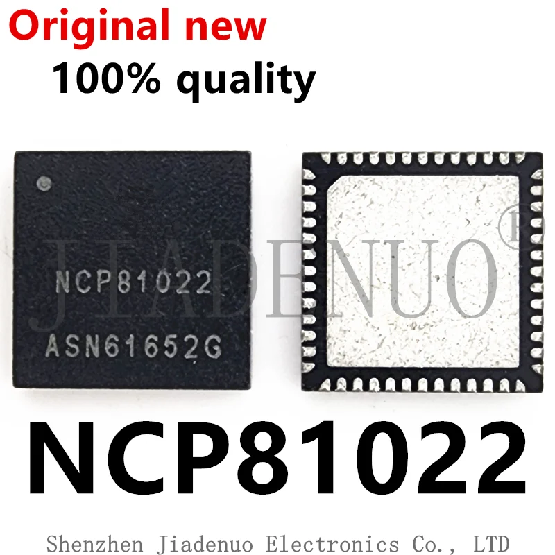 Chipset 100% original, nuevo, 5 piezas, NCP81022MNTXG, NCP81022, NCP81022NMNTXG, NCP81022N, QFN52