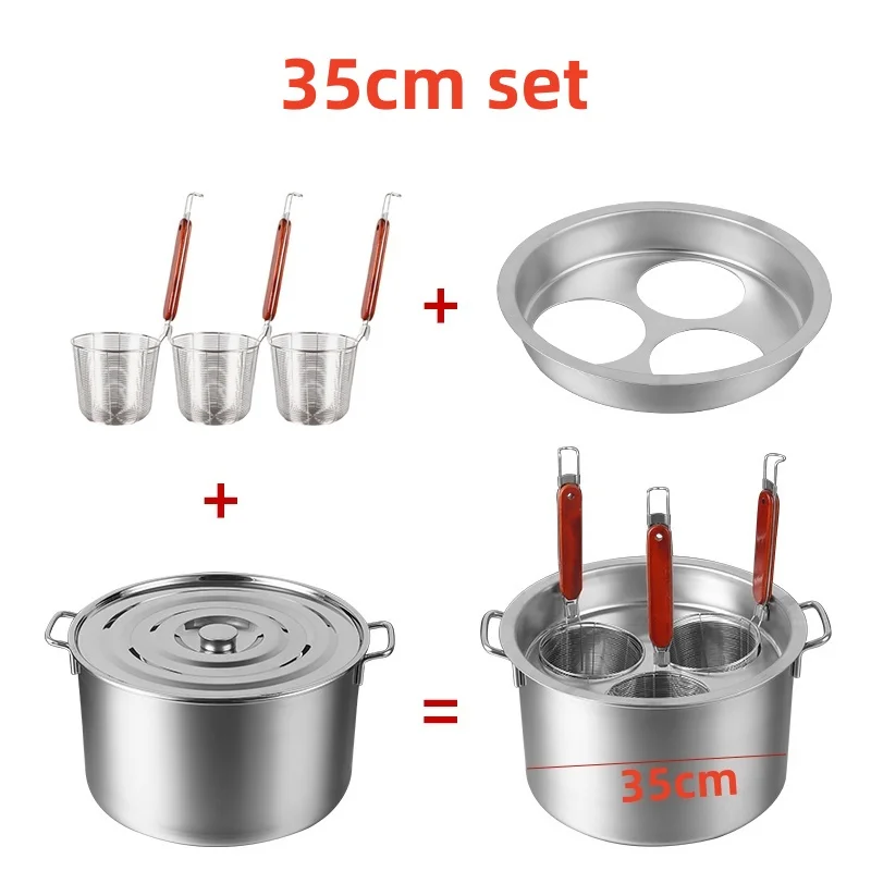 cooking noodle pot stainless steel large capital soup pot bucket Food drawer dumpling cooker tray steamed instant pot accessorie