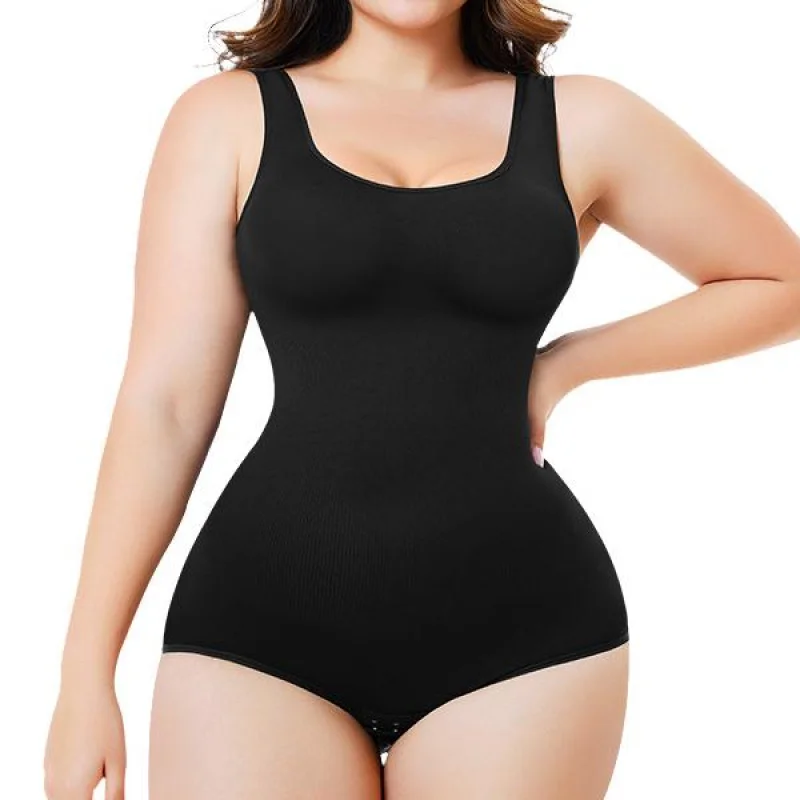 Nebility Women's Bodysuit Seamless Shapewear Crew Ne Square Ne Womenswear Sleeveless Shapewear