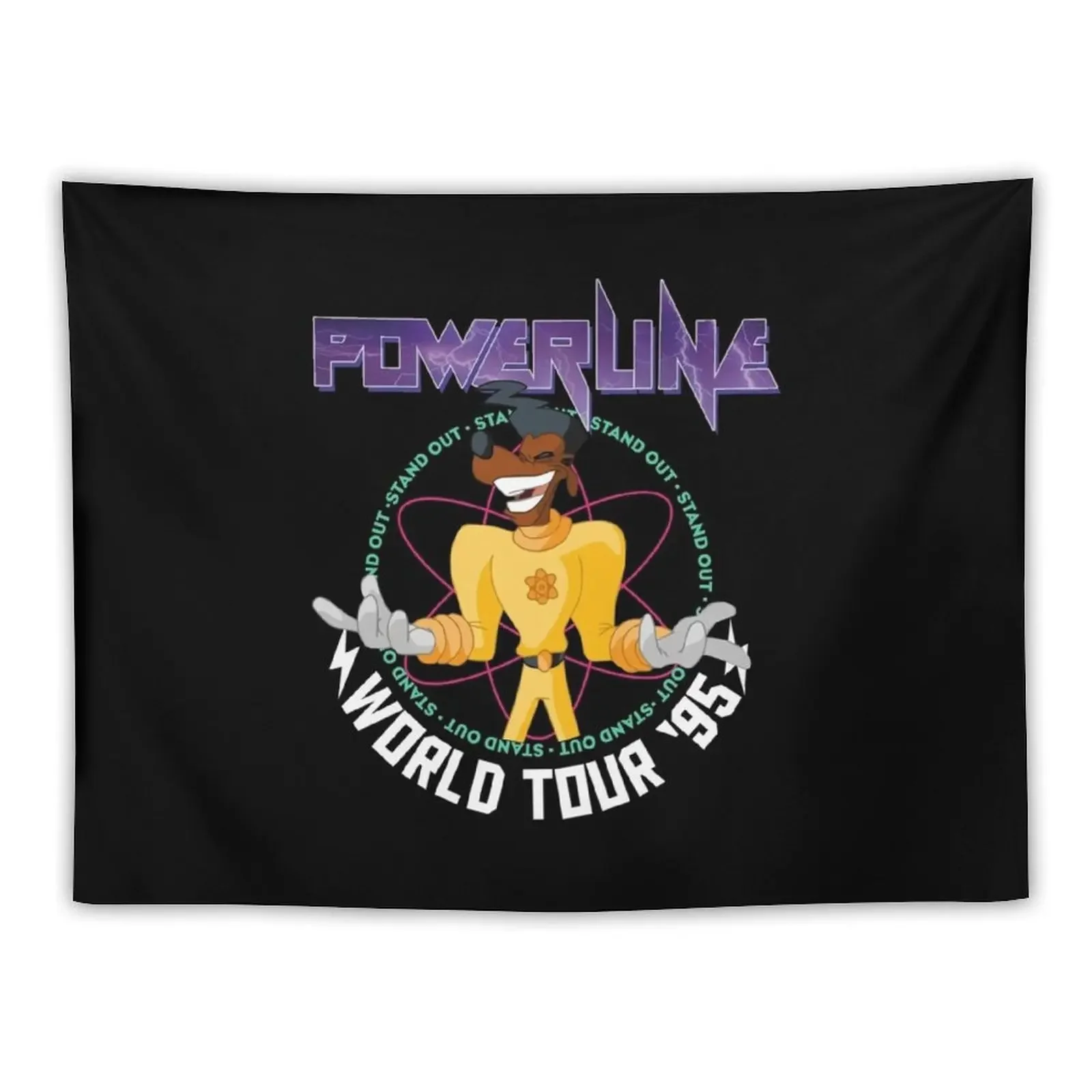 

POWERLINE Gift For Fans, For Men and Women, Father Day, Family Day, Halloween Day, Thanksgiving, Christmas Day Tapestry