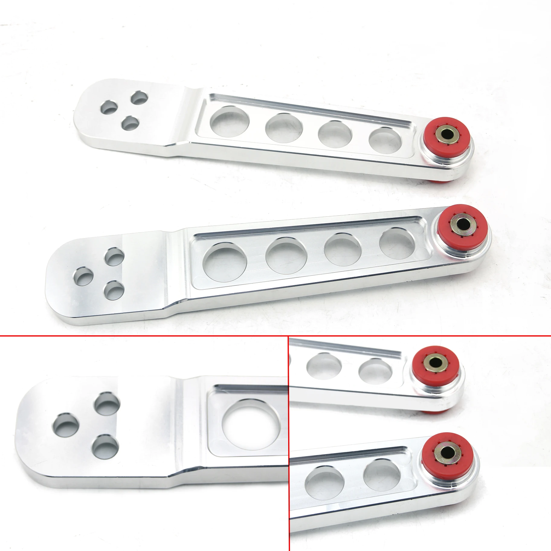 Rear Subframe Brace + Tie Bar Rear + Lower Control Arm For Honda Civic Si 01-05 ES EM EP3 Aluminum Engine frame