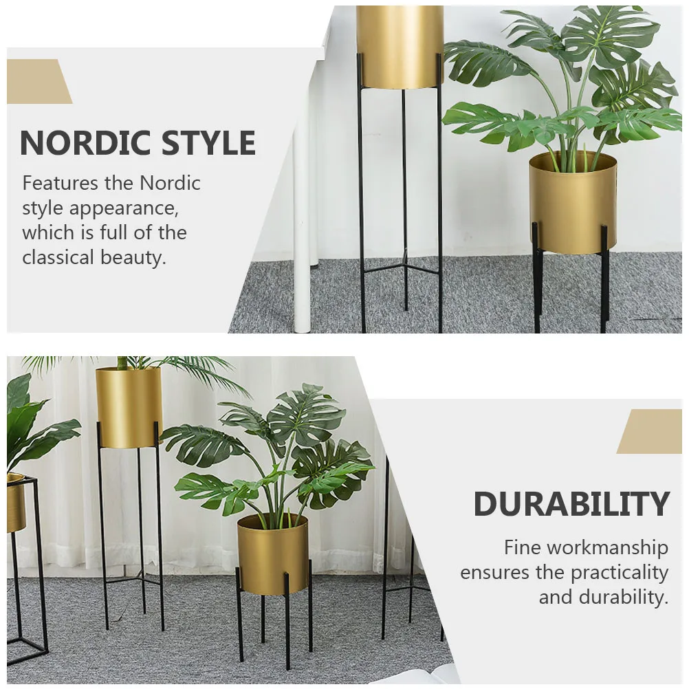 

Nordic Style Iron Vase Flower Arrangement Container Floor Vase Decorative Home Decor Iron Craft Container Long-Lasting