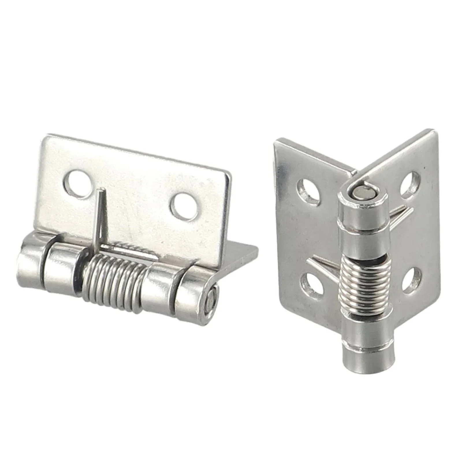 100% Brand New Spring Hinges Door Hinges 1/1.5/2/2.5/3/4Inch 2 Pcs Brushed Finish Door Hardware Parts Practical