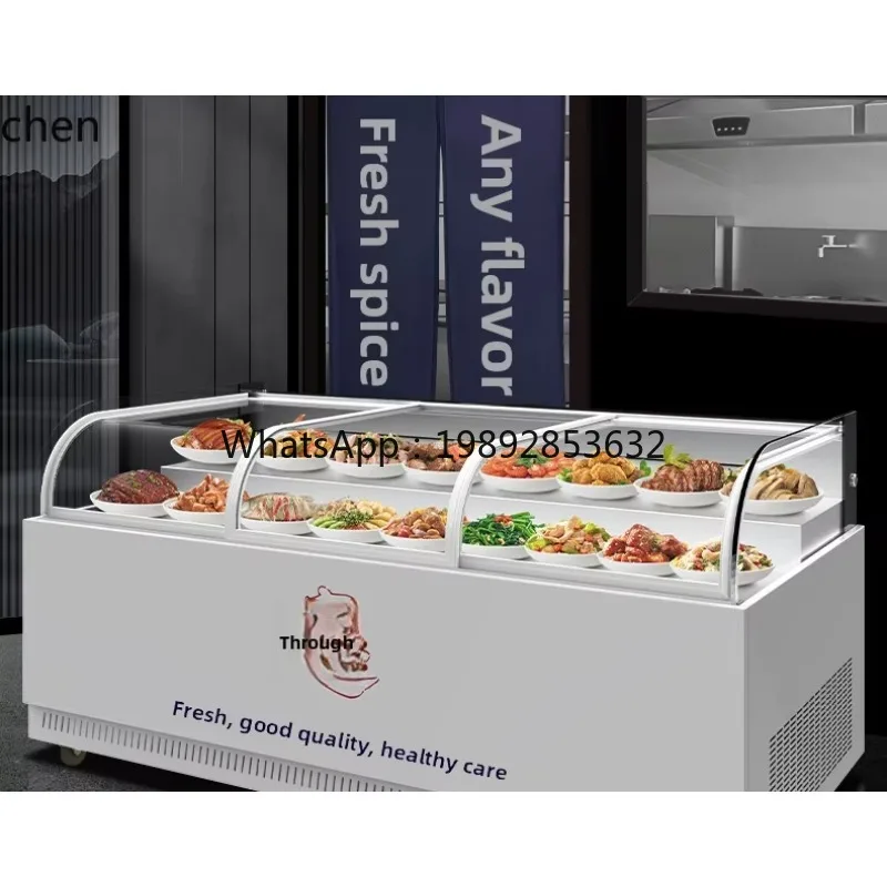 

BB CP Braised Vegetables Display Cabinet FreshNeck Fruit Fresh Keeping Cabinet Double Temperature Cold Vegetable Freezer