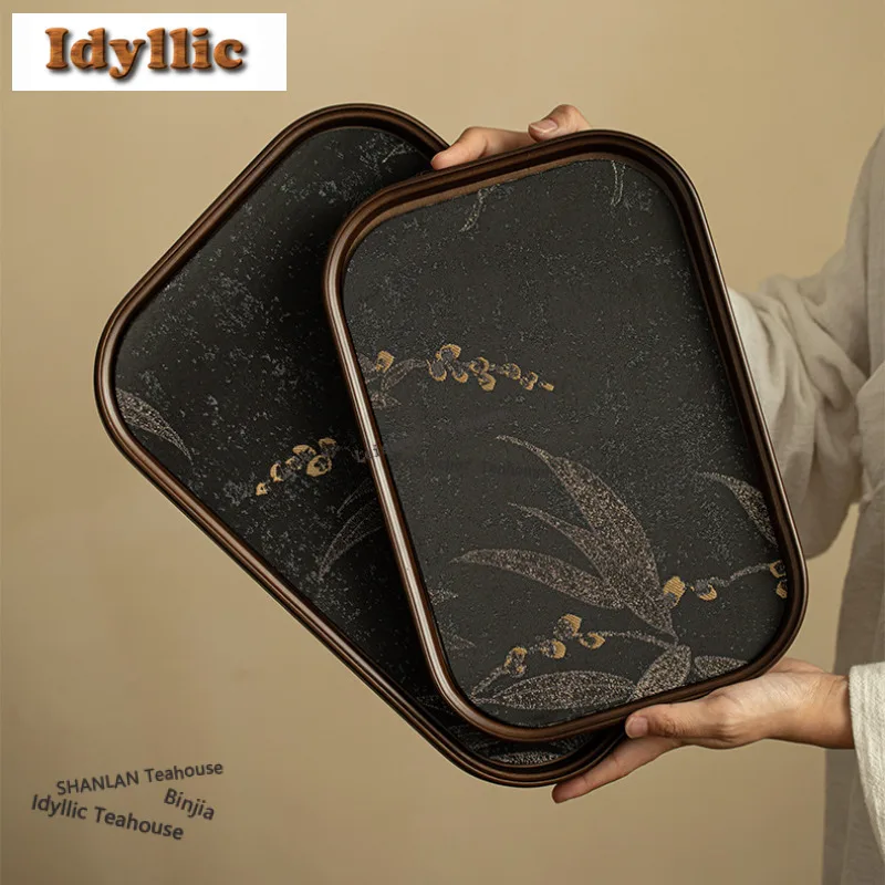 

Бамбуковая и деревянная благовония ручной работы, вуаль облака, поднос для чая, тарелка с сухофруктами, доска для хранения кофе, чайная мебель, посуда для сервировки