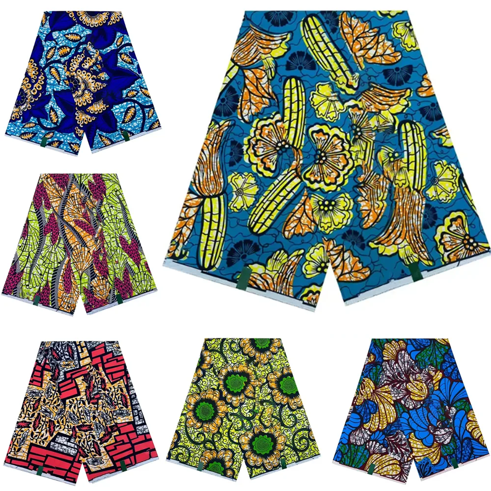 

Veritable Super V Real Wax Guaranteed Wax Printed Real Dutch Hollandais Loincloth African Dress 100% Cotton Fabric 6 Yards Batik