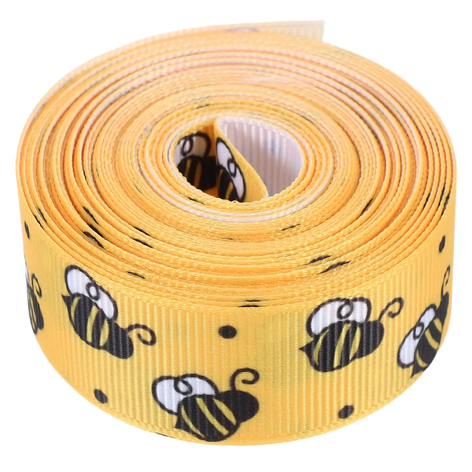 

Bee Ribbon for Wrapping Wired Decorative Ribbons Floral Spring Bow Decoration Wreaths Parties Present Packaging
