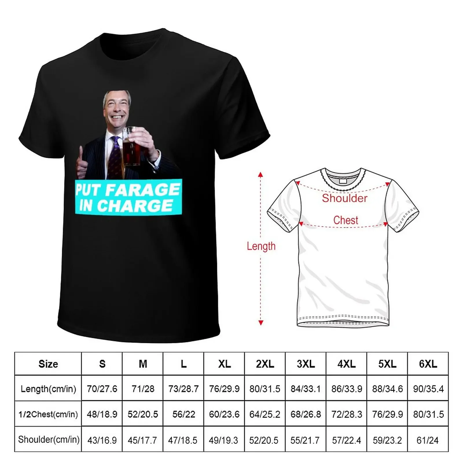 Nigel Farage Brexit T-Shirt oversizeds Aesthetic clothing hippie clothes t shirts men