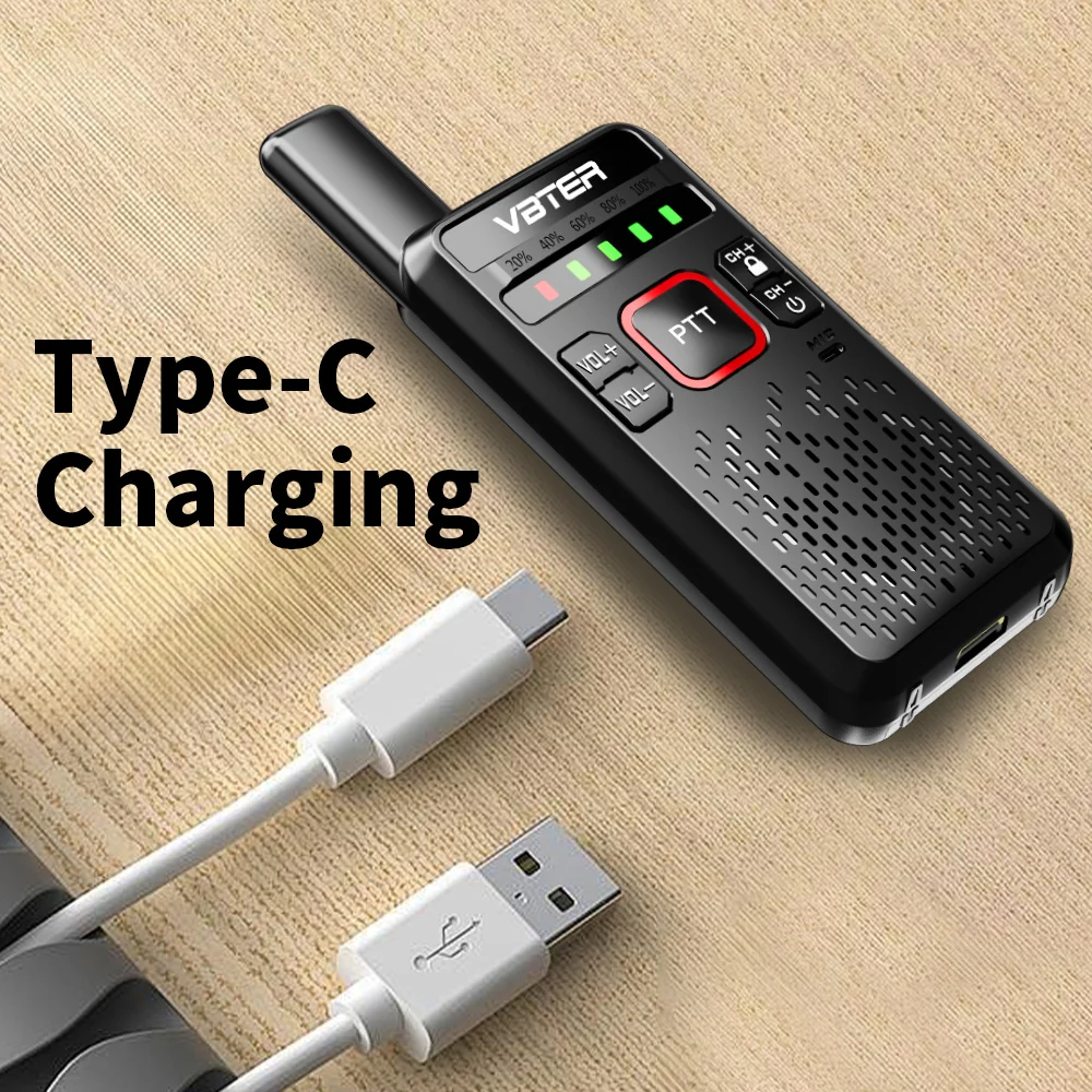 VBTER WBT-V1 ما بعد الإصدار جهاز Walkie-Talkie 4050mAh راديو تناظري ثنائي الاتجاه محمول مع أجهزة راديو صغيرة عالية الطاقة للفنادق 3-5 كجم