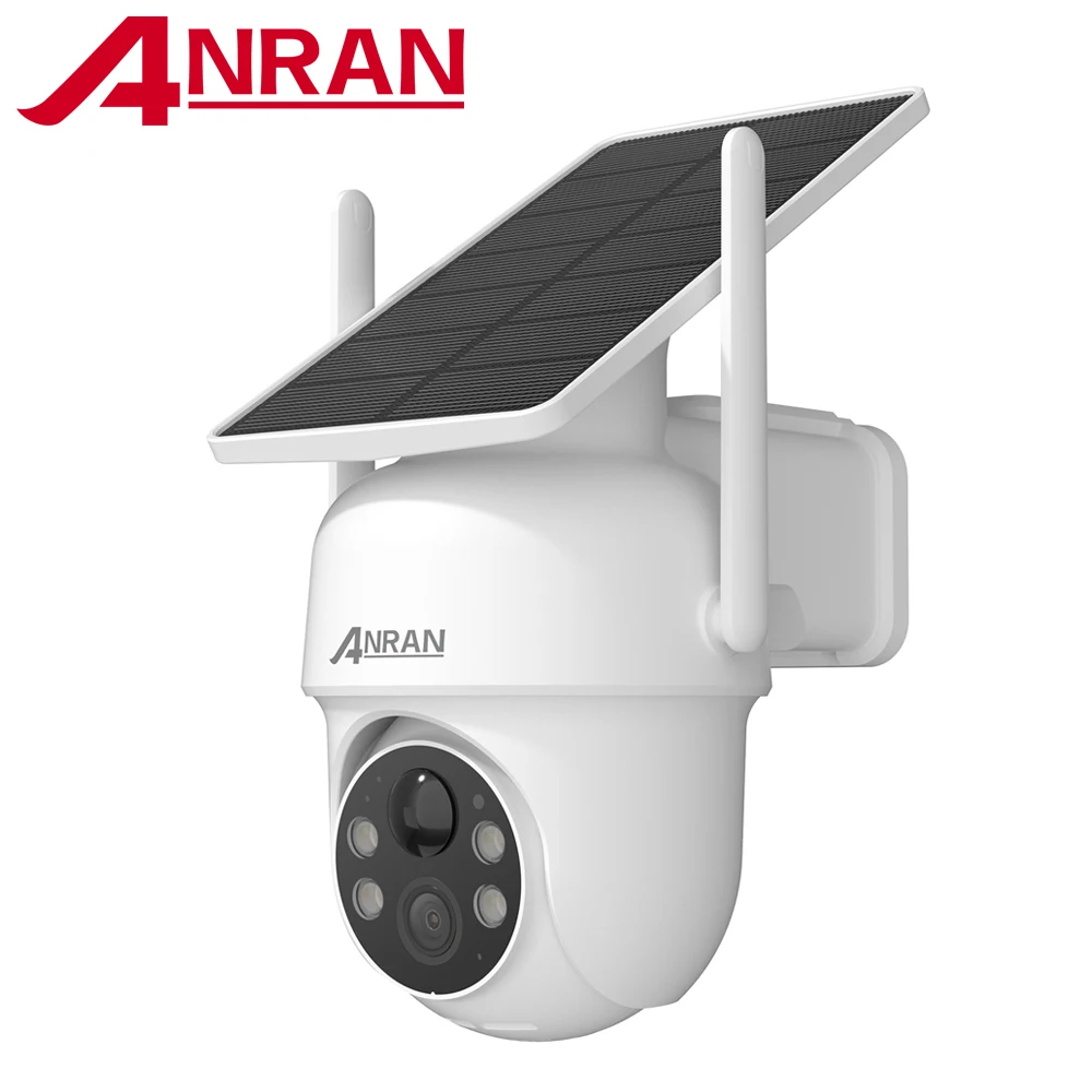 ANRAN caméra solaire 1/2 pièces 3/5MP extérieur 2.4G Wifi caméra de sécurité batterie caméras Protection de Surveillance à domicile PIR détection humaine